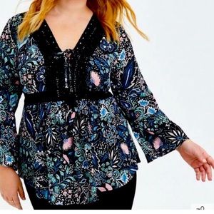 Torrid size 1 baby doll blouse